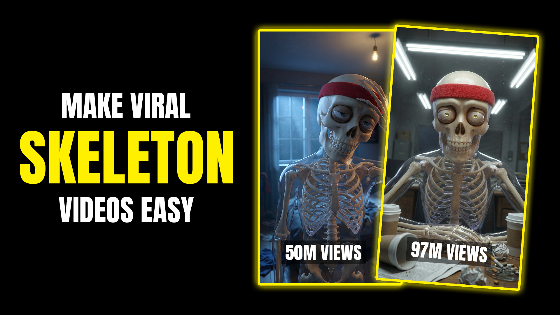 How to Make Viral Skeleton YouTube Shorts – 2026 AI Prompts